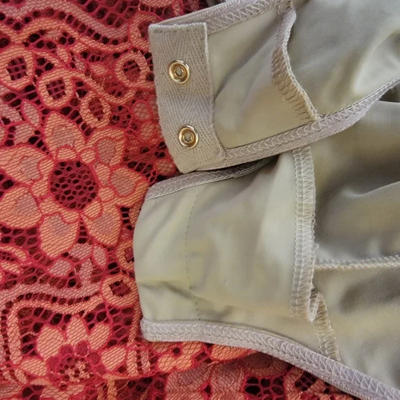 For Love And Lemons Red Lace Maxi Dress - Picture 14 of 15